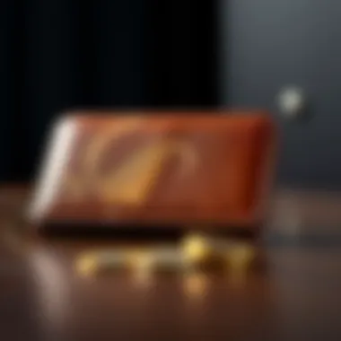 Elegance in Leather A sophisticated leather wallet showcasing elegance