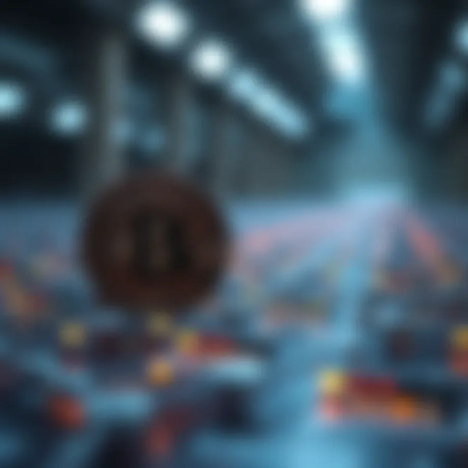 Conceptual illustration of blockchain technology