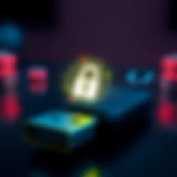 A USB drive displaying a digital lock symbol