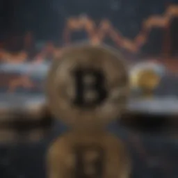 A visual representation of cryptocurrency market volatility