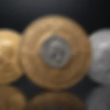 A visual representation comparing different Casascius coin types and their respective values