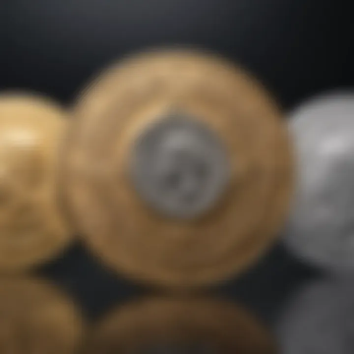 A visual representation comparing different Casascius coin types and their respective values