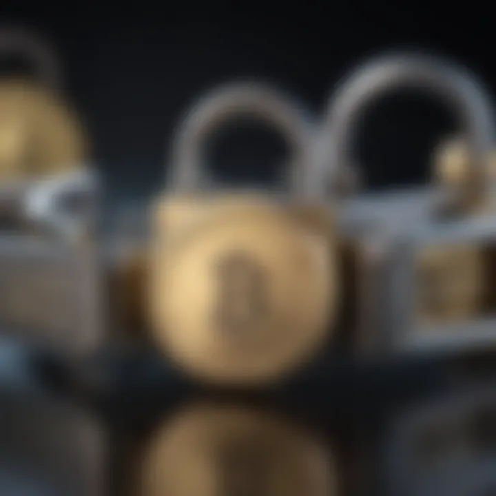 A secure padlock symbolizing robust security measures in cryptocurrency platforms.