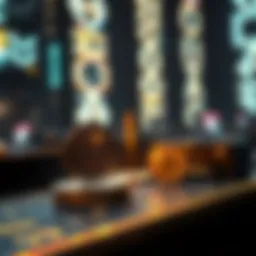 Digital art representation of NFTs