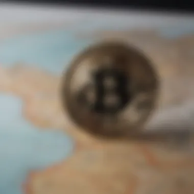 Global map highlighting cryptocurrency access