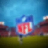 NFL logo integrated with blockchain technology