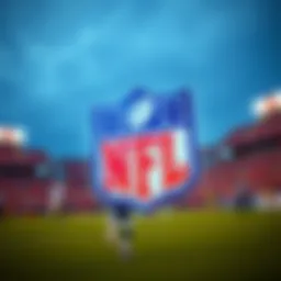 NFL logo integrated with blockchain technology